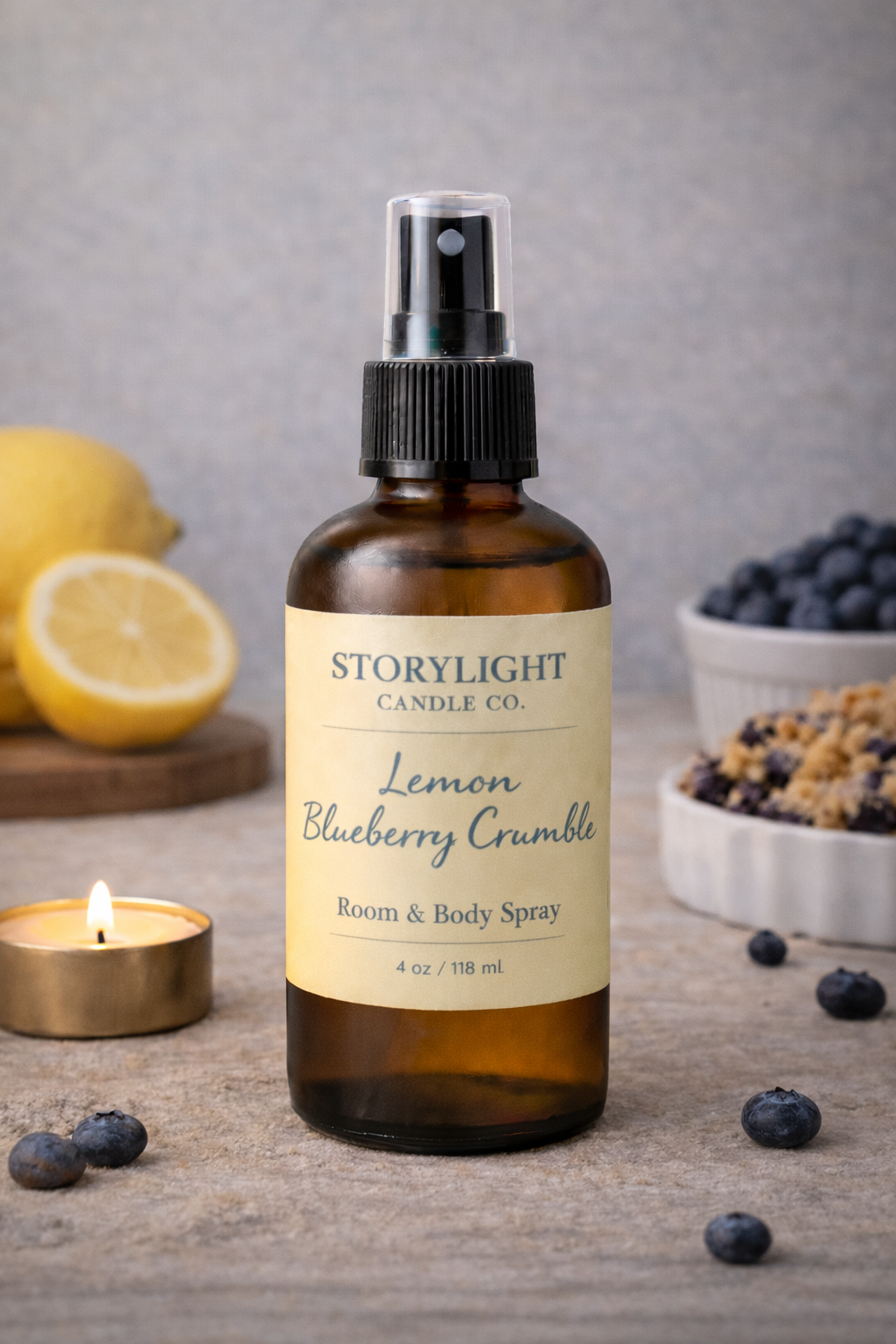 Lemon Blueberry Crumble - 4oz. - Premium Room and Body Spray