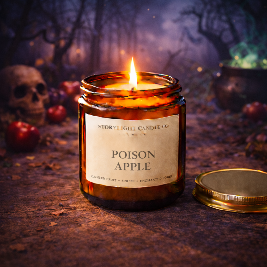 Poison Apple - Premium Coconut Apricot Wax Candle - Handmade Small Batch