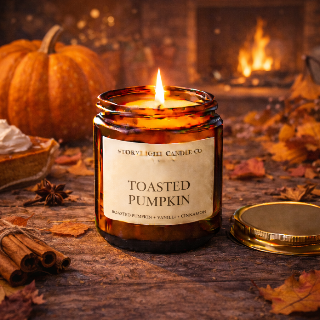 Toasted Pumpkin - Premium Coconut Apricot Wax Candle - Handmade Small Batch