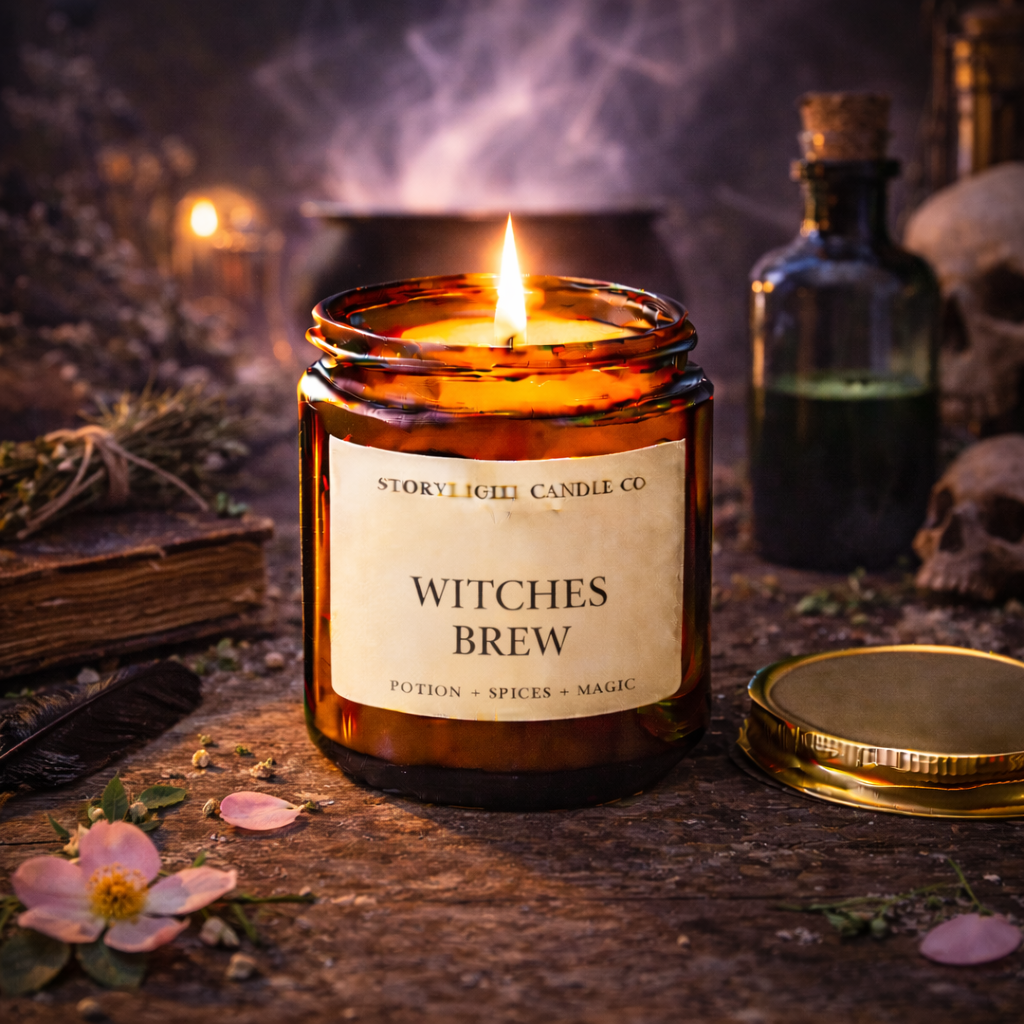 Witches Brew - Premium Coconut Apricot Wax Candle - Handmade Small Batch