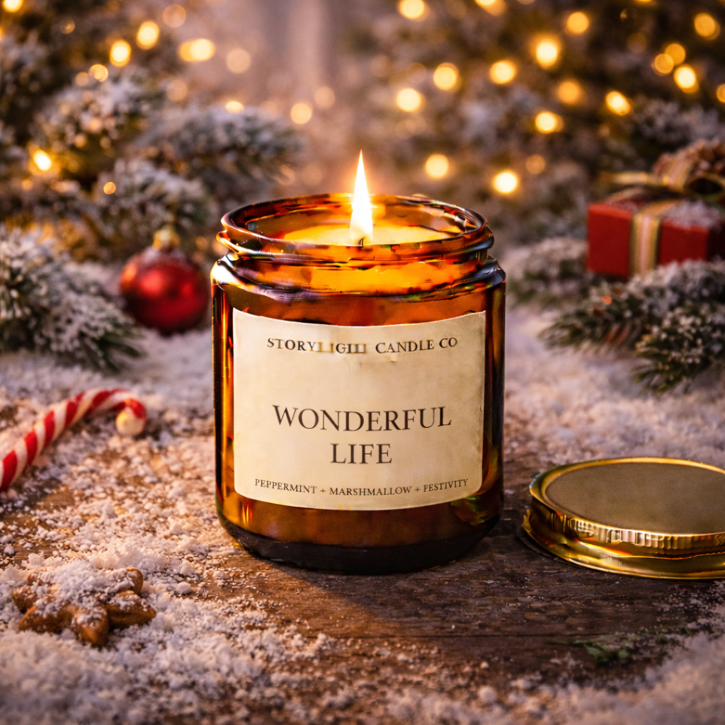 Wonderful Life - Premium Coconut Apricot Wax Candle - Handmade Small Batch
