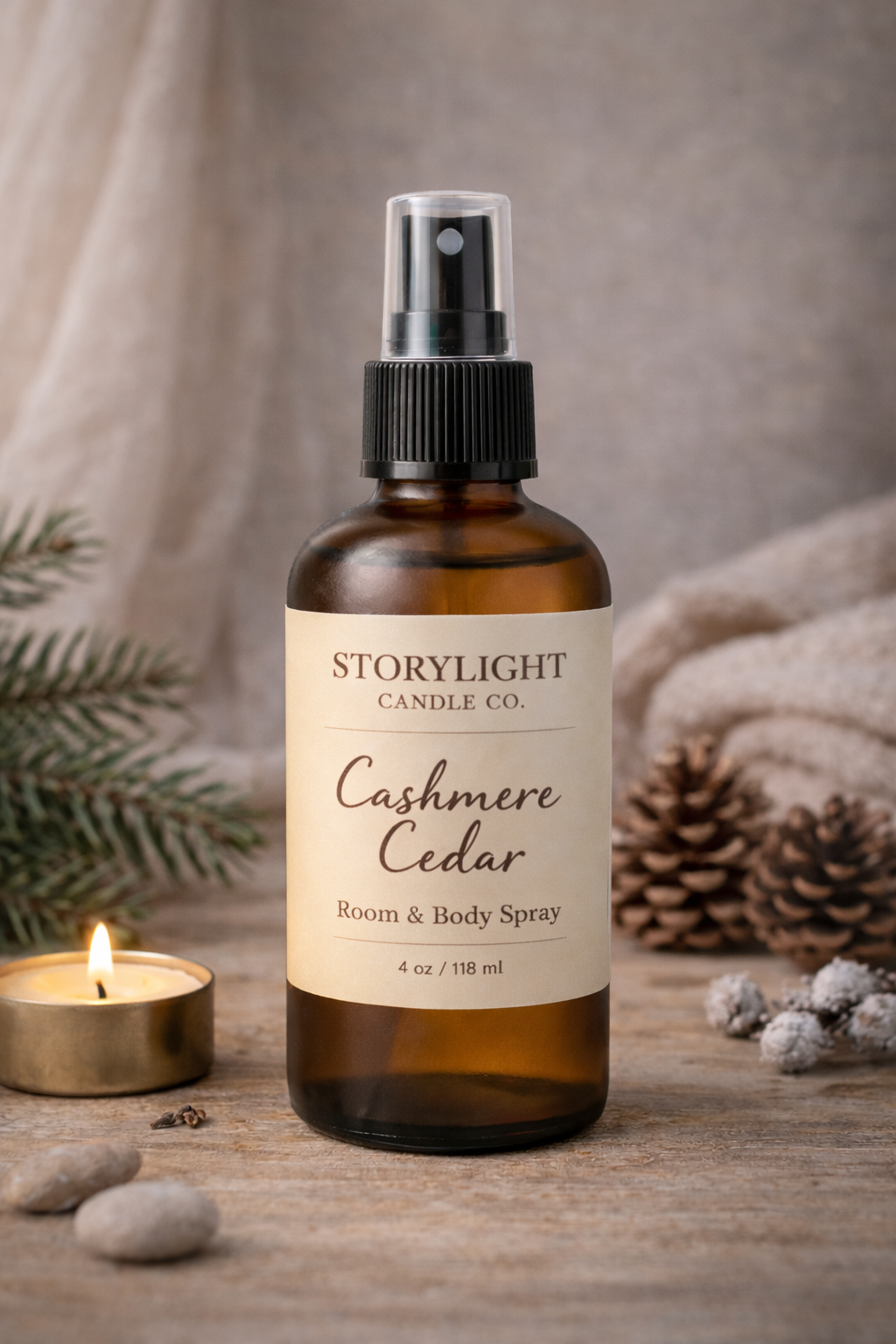 Cashmere Cedar - 4oz. - Premium Room and Body Spray