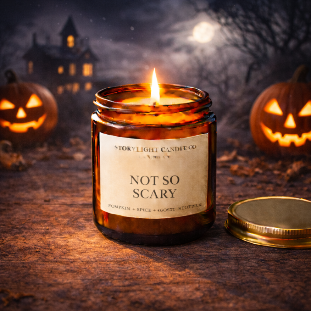 Not So Scary - Premium Coconut Apricot Wax Candle - Handmade Small Batch