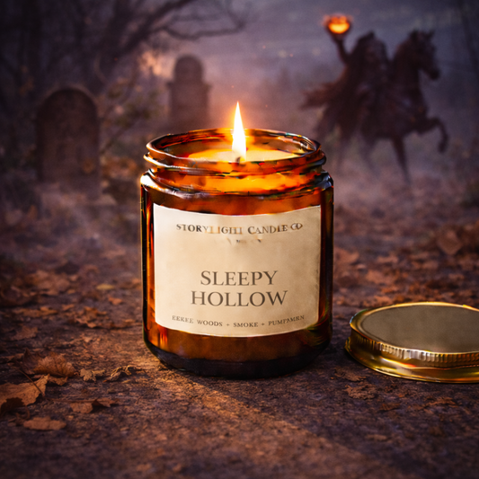 Sleepy Hollow - Premium Coconut Apricot Wax Candle - Handmade Small Batch