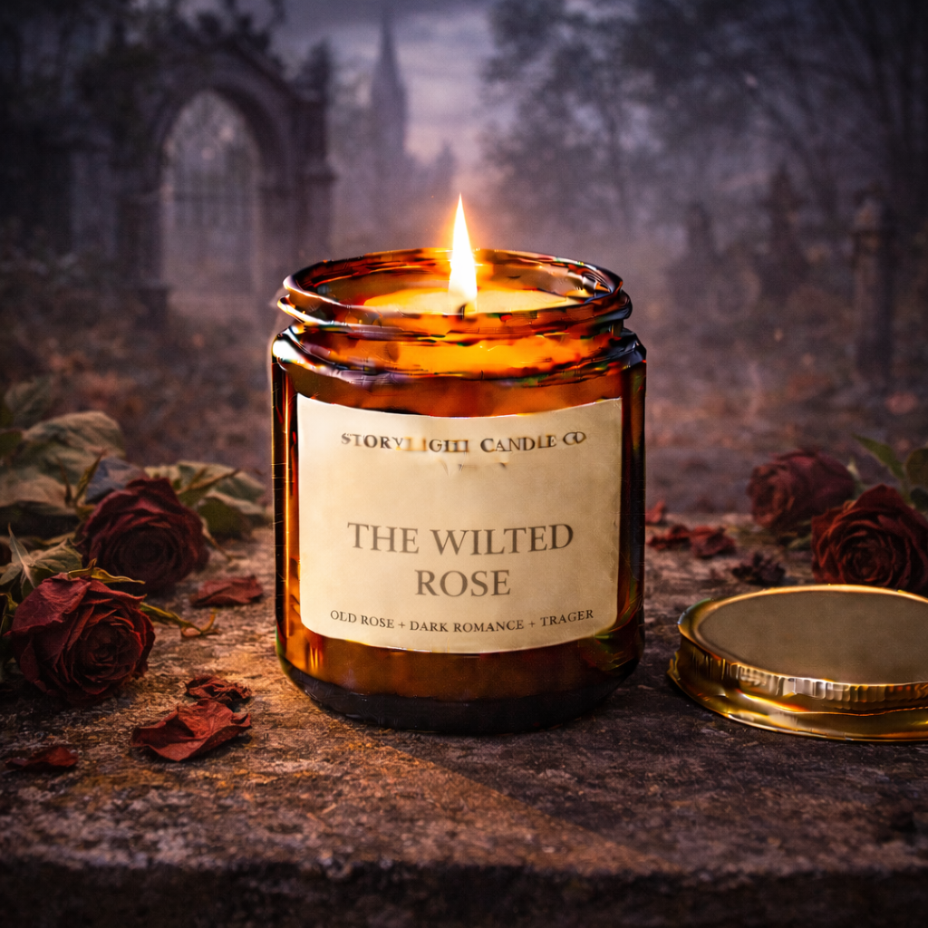 The Wilted Rose - Premium Coconut Apricot Wax Candle - Handmade Small Batch